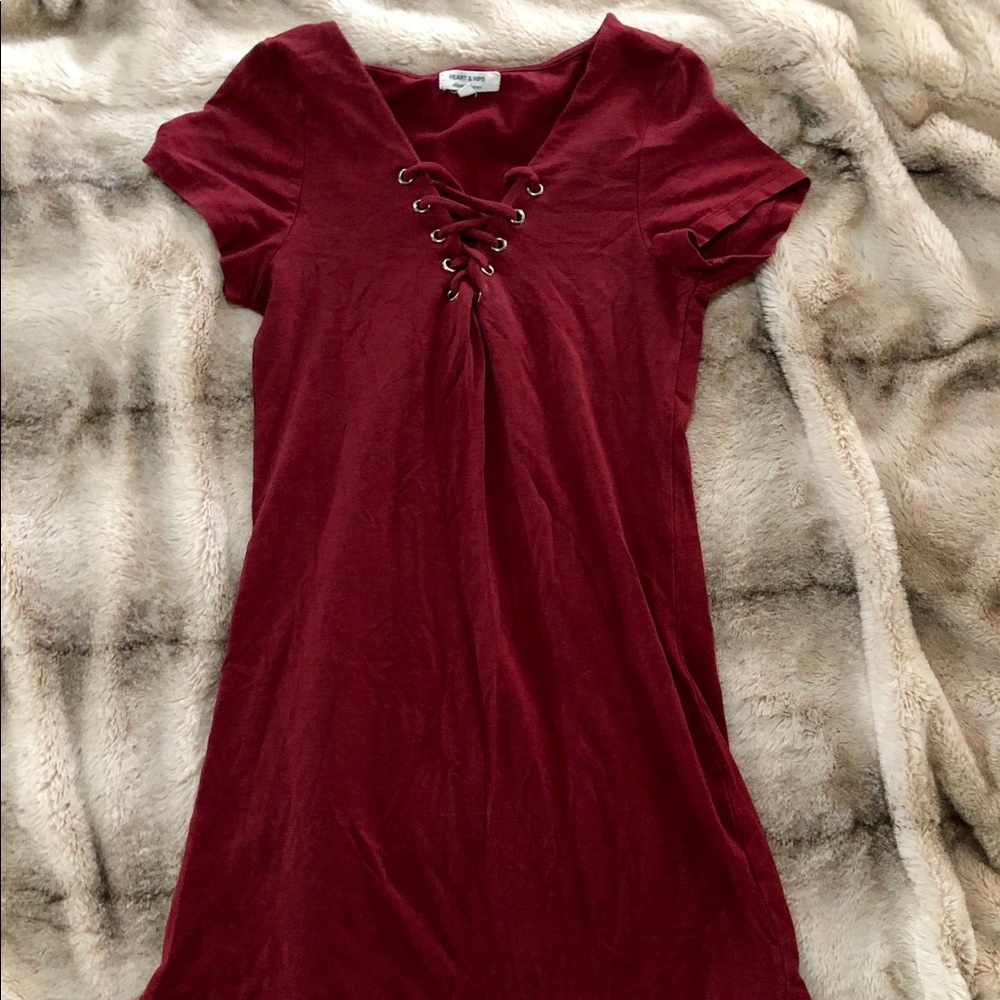 Lace up dress